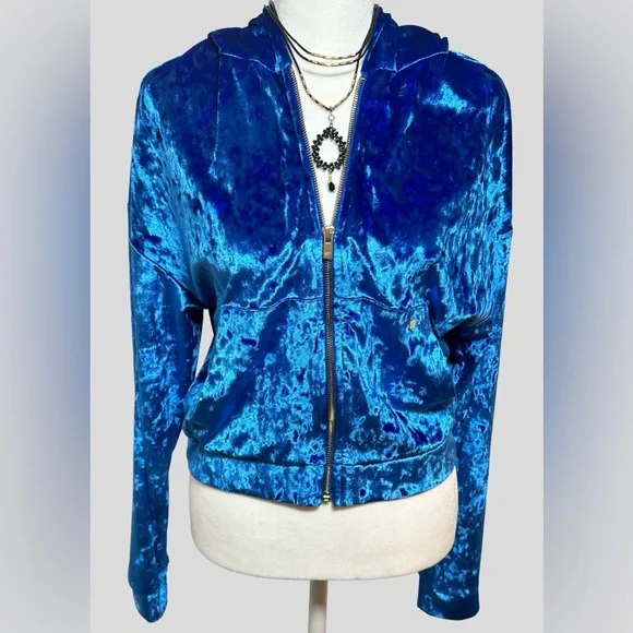 Fabletics Sapphire Velvet Hoodie - Picture 3 of 9